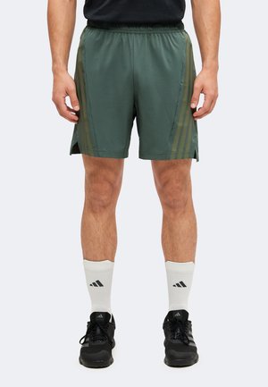 adidas Performance, D4T WORKOUT 3 STRIPES SHORTS - Спортни шорти - legend ivy