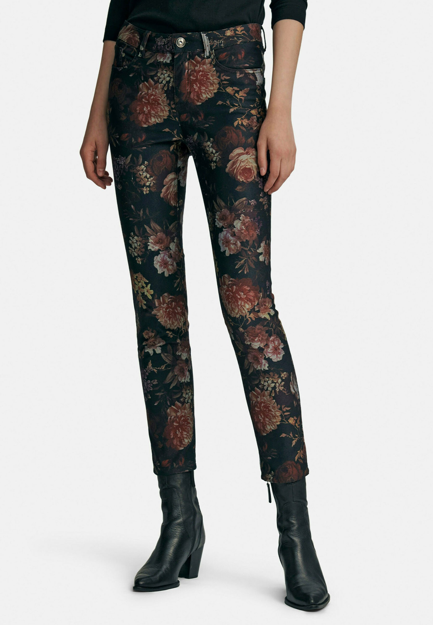 PETER HAHN Broek - schwarz/multicolor/Zwart - Zalando.nl