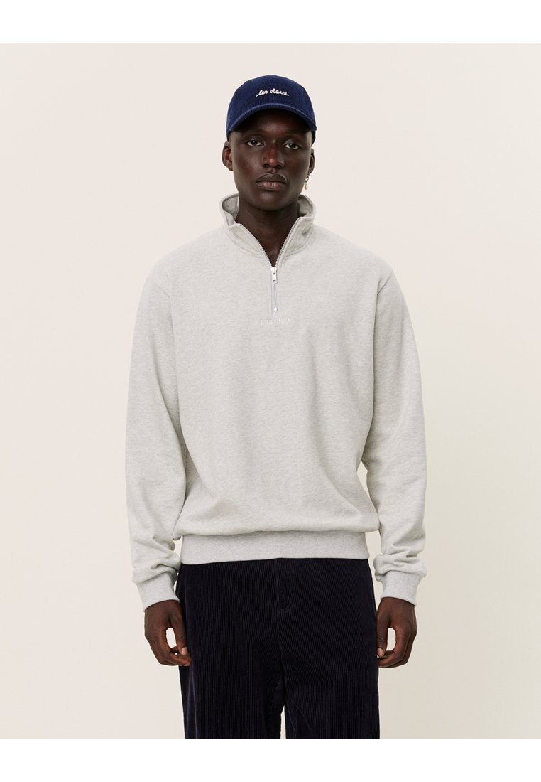Les Deux DEXTER HALF ZIP - Sweatshirt - snow melange