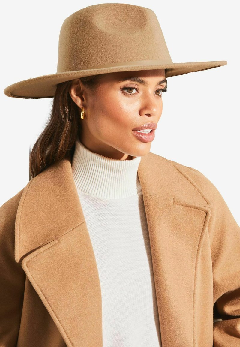 Lipsy CHAIN DETAILING FEDORA - Hattu - camel
