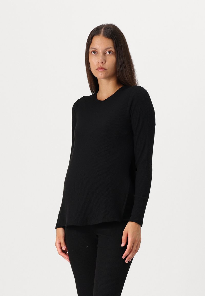 ONLY MATERNITY OLMHALLE - Top s dlhým rukávom - black