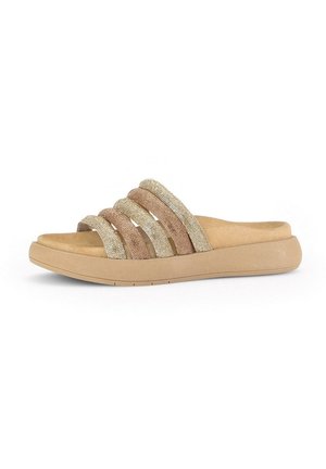 Pantolette flach - gold-coloured
