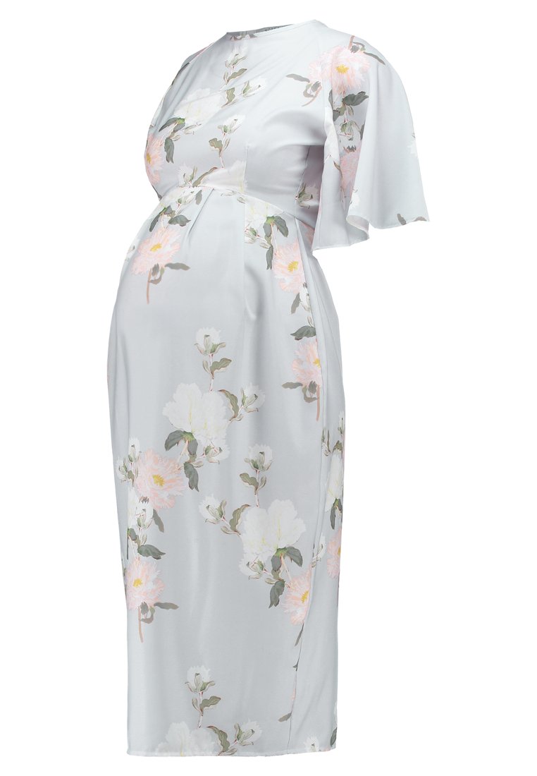 Hope & Ivy Maternity Cocktailjurk lichtblauw Hope & Ivy Maternity Cocktailjurk lichtblauw