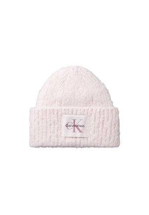 Calvin Klein, PLUSH SATIN-LINED BEANIE - Gorro - gray lilac
