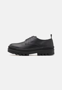 Pantofi eleganți cu șireturi - black