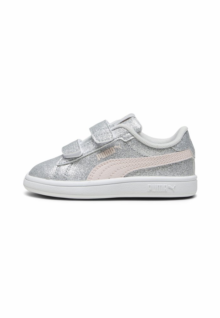 PUMA SMASH 3.0 GLITZ GLAM - Zapatos de bebé - glacial gray frosty pink
