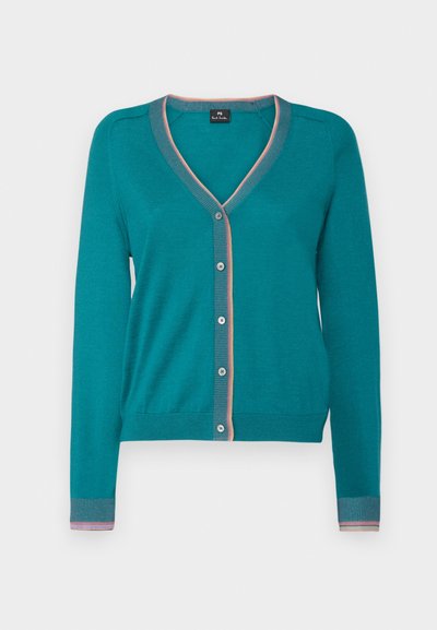 PS Paul Smith WOMENS BUTTON THROUGH - Casaco de malha - blue