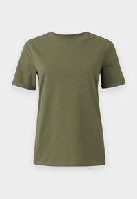 PCRIA FOLD UP SOLID TEE - T-shirts - deep lichen green