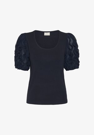 Kaffe, KALINDSAY FRILL - T-shirt imprimé - dark blue
