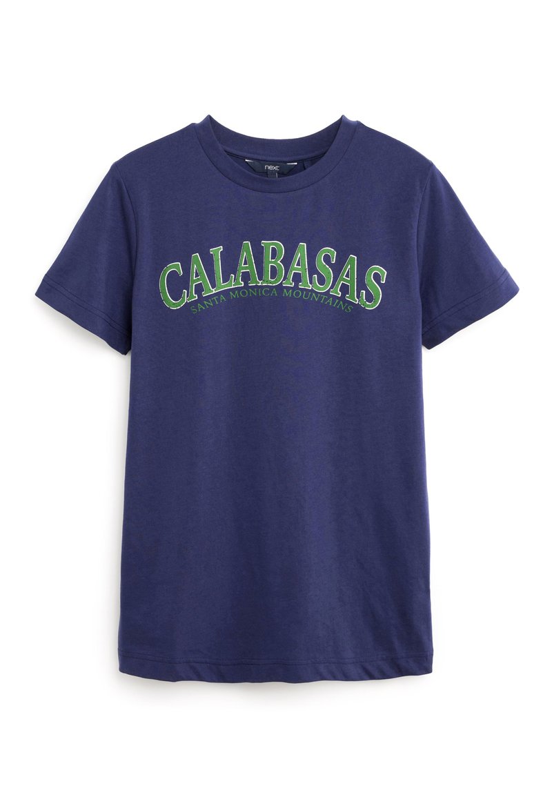 Next T-shirt print blauw