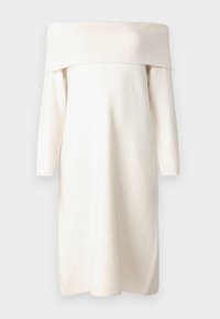VMBOOM OFF SHOULDER DRESS  - Strikket kjole - birch detail/melange