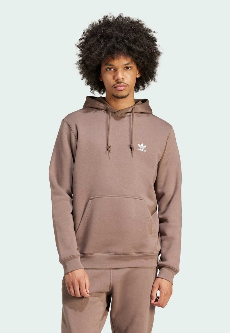 adidas Originals TREFOIL ESSENTIALS - Felpa con cappuccio - earth strata