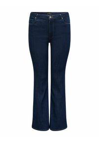 CARHELLA LIFE HW RETRO  - Calças de ganga à boca de sino - dark blue denim