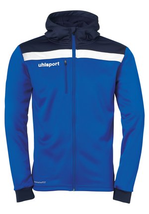 Zip-up sweatshirt - azurblau/marine/weiß