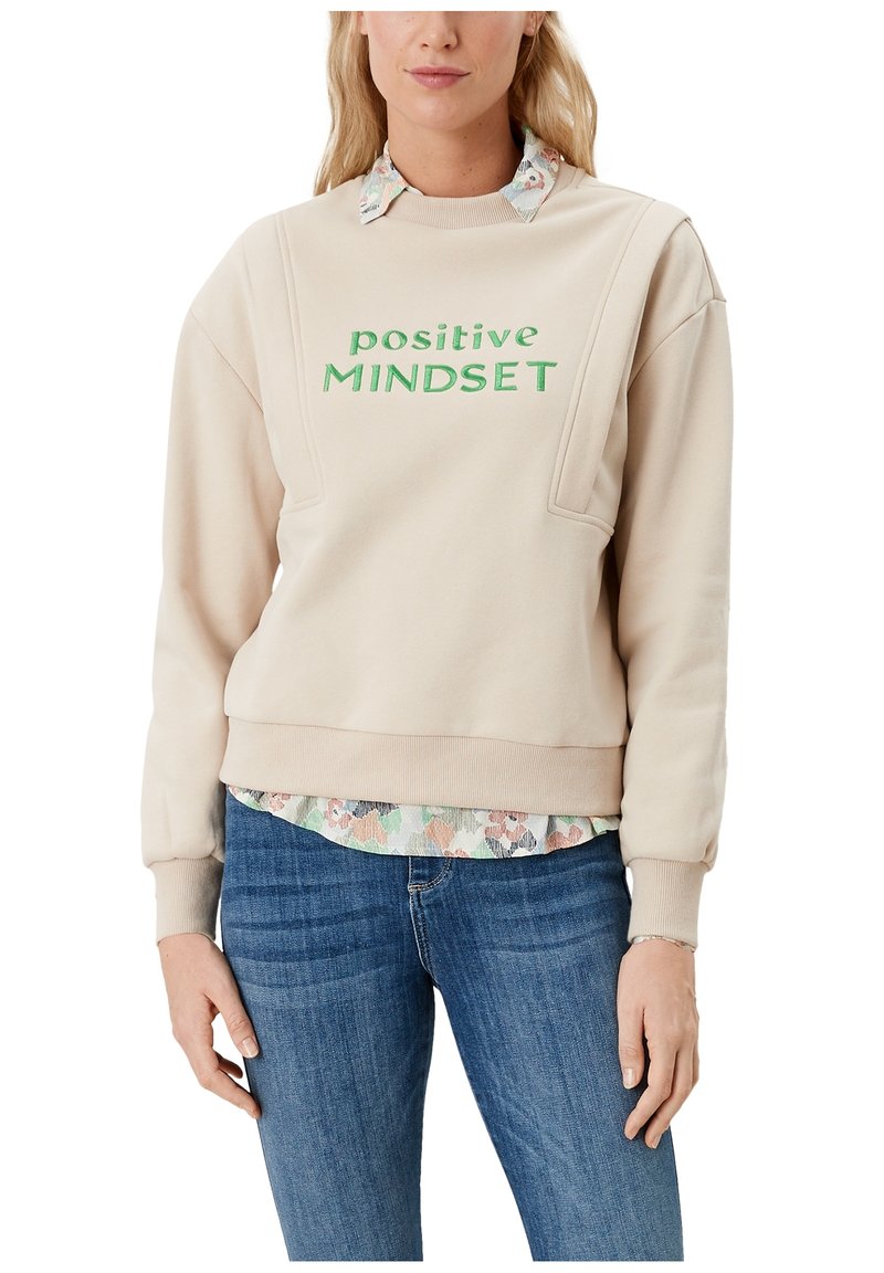 Damen Sweatshirts | s.Oliver Sweatshirt beige placed print/beige - ND20794 Damen Sweatshirts | s.Oliver Sweatshirt beige placed print/beige - ND20794
