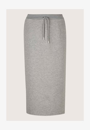 MADELEINE, Pencil skirt - stone gray melange