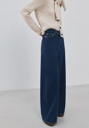 Mango, Wide leg - blue denim
