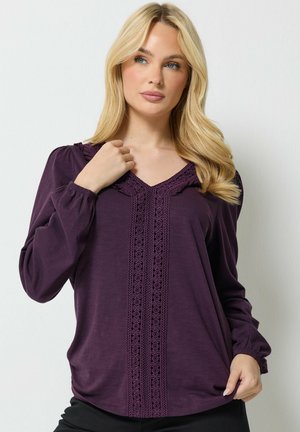 M&Co, LONG SLEEVE TOPS - T-SHIRT/TOP - Langarmshirt - purple