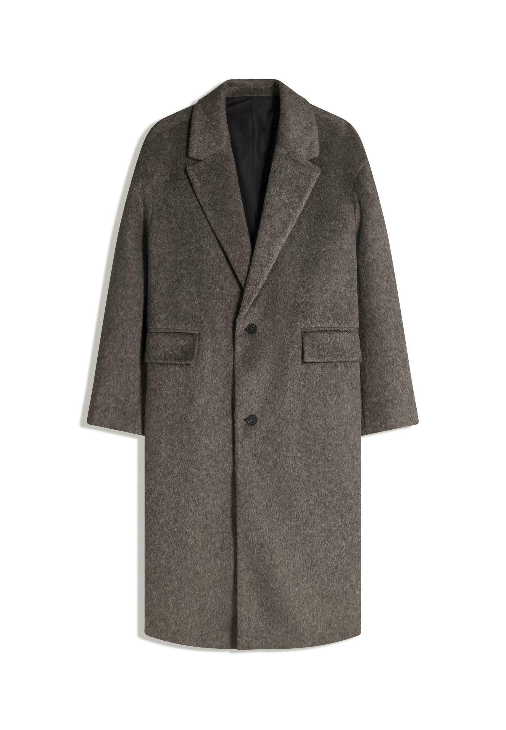 Bershka Cappotto classico dark grey/grigio scuro
