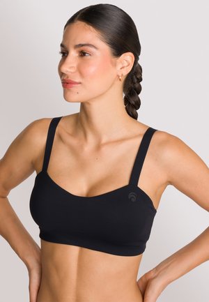 Medium support sports bra - black
