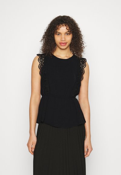 Only Petite Onlmette DAR Top Donna Con Peplo - Girocollo, Maniche Lunghe, Apertura A Keyhole