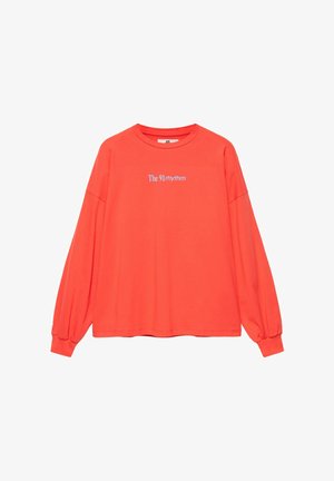 PULL&BEAR, OVERSIZE WITH TEXT - T-SHIRT - Langærmet T-shirt - bright red