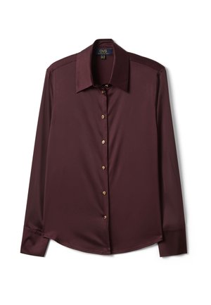 OVS, SHIRT WITH STRIPES - Blusa - wine purple