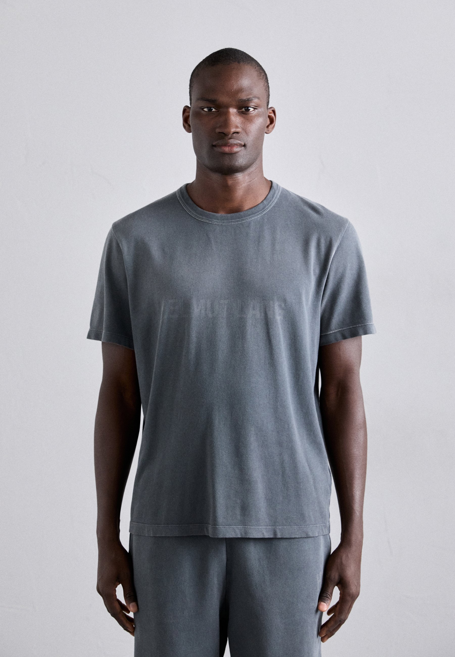 Helmut Lang LAZER TEE - Print T-shirt - steel grey/dark grey