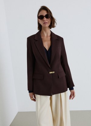 Calliope, GIACCA APPLICAZIONI - Blazer - cioccolato scuro