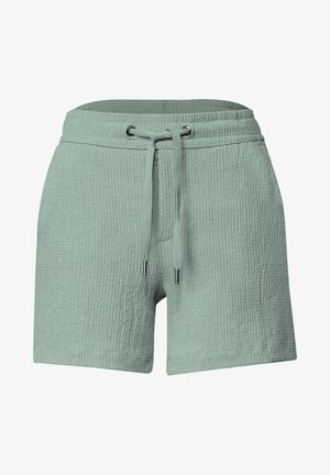 Street One, SHORTS MIT STRUKTUR IM LOOSE FIT - Shorts - dark mint green