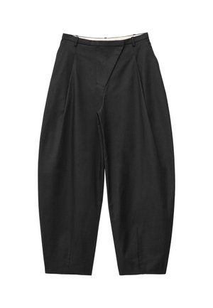 & OTHER STORIES, & OTHER STORIES BARREL-LEG TROUSERS - Pantalon classique - mottled black