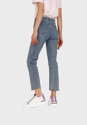 Sneakers basse - bianco viola