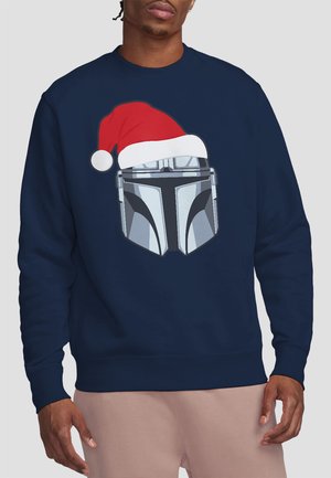 THE MANDALORIAN MANDO CHRISTMAS SANTA HAT - Sweatshirt - dark blue