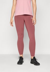 New Balance SLEEK HIGH RISE LEGGING - Pajkice - washed burgundy