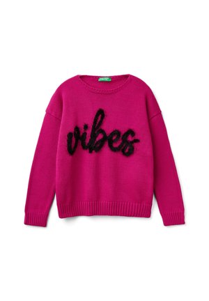 United Colors of Benetton CREWNECK - Strickpullover - violet