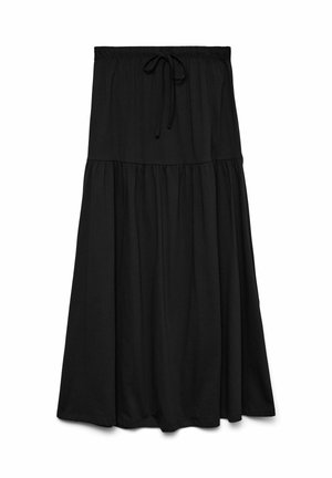 Vero Moda Curve, ROCK VMCMIA MITTLERE TAILLE LANGER ROCK - Jupe longue - black