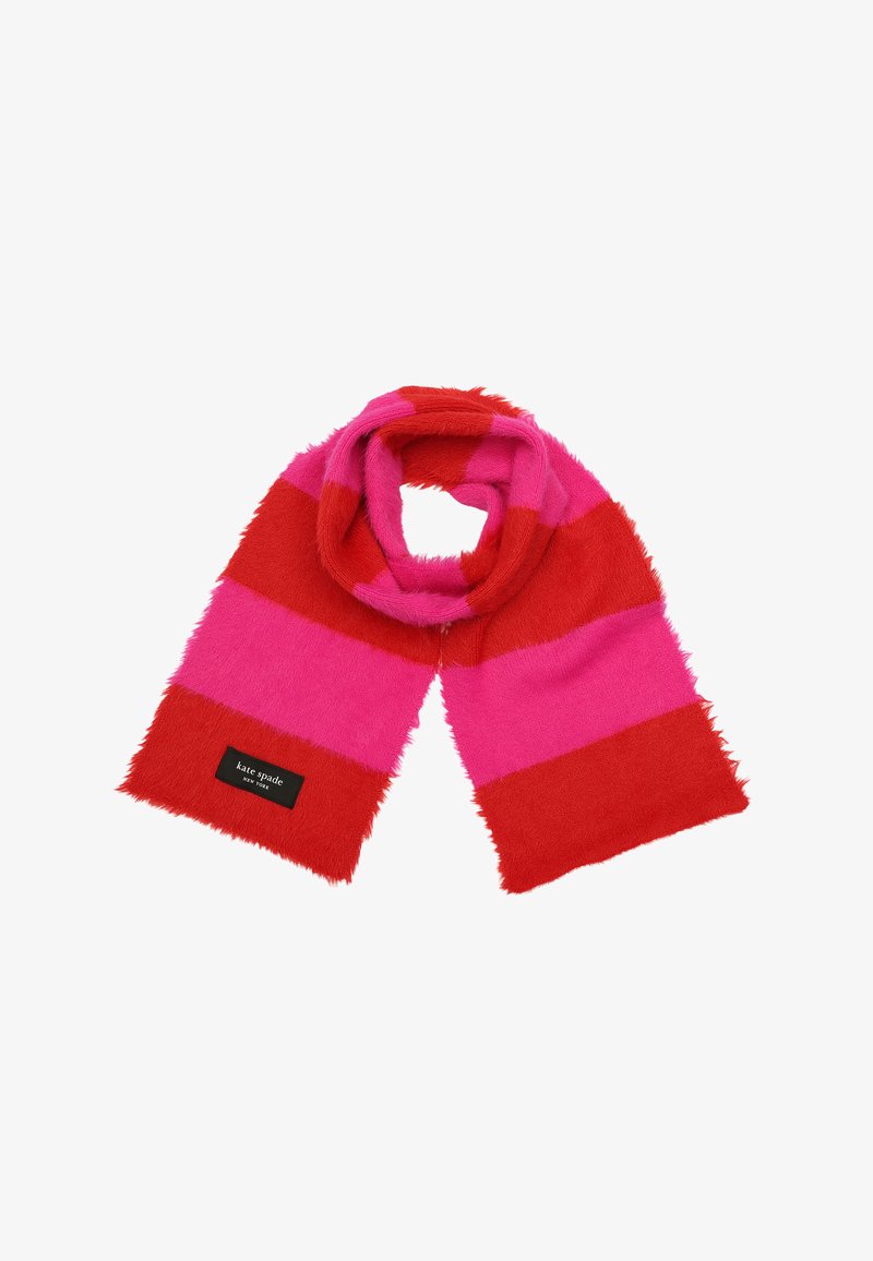 kate spade new york AWNING STRIPE FUZZY - Sciarpa - pink multi