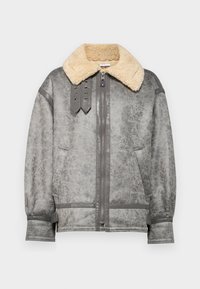 STEVIE AVIATOR - Casaco de pele sintética - grey