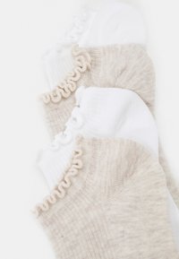 Lindex FOOTIES 4 PACK - Sokken - white