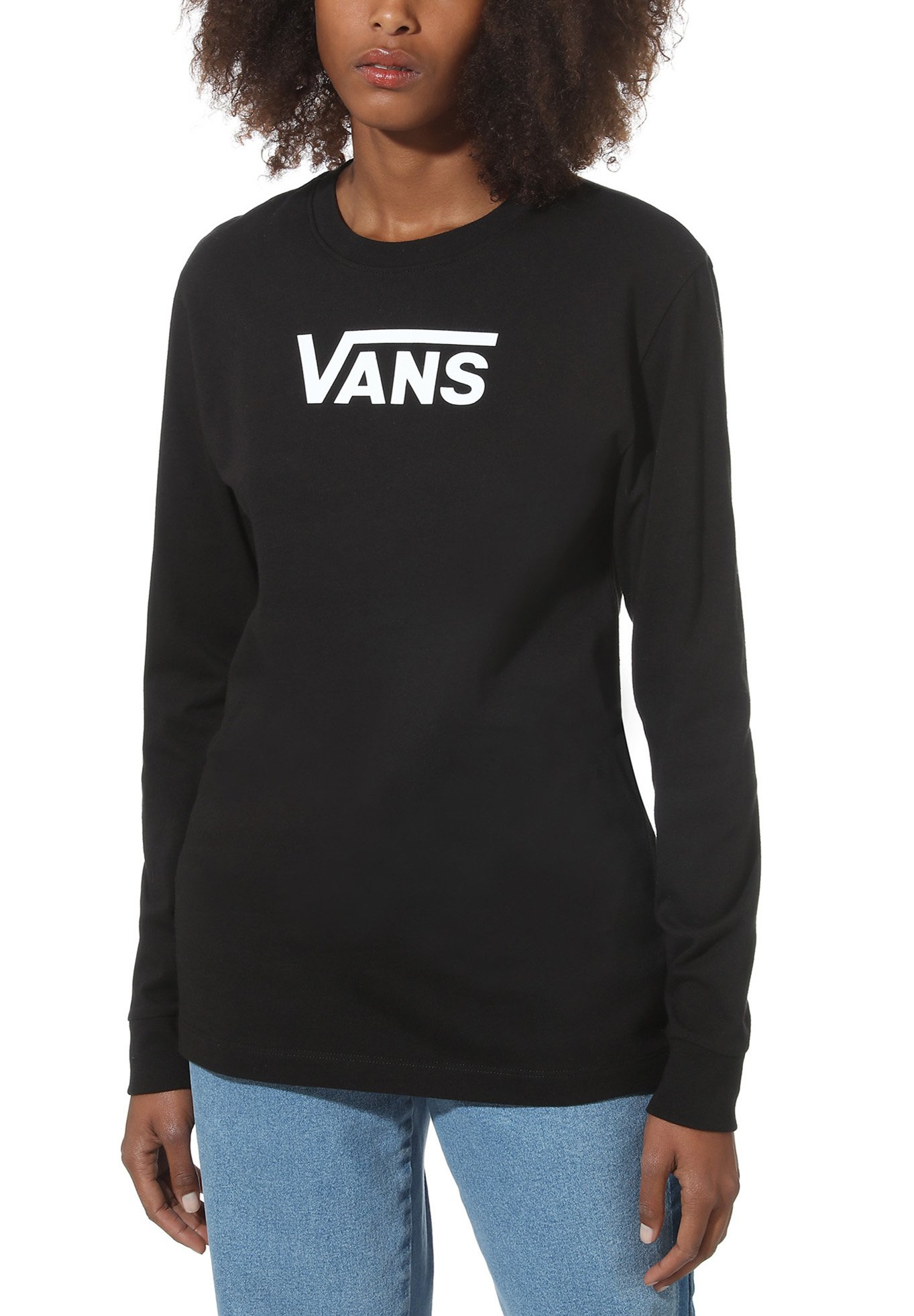 Vans WM FLYING V CLASSIC LS BF - Sweatshirt - black - Zalando.de