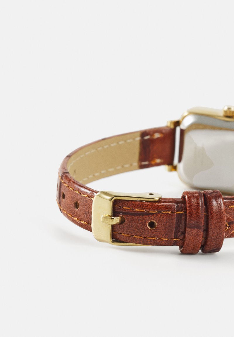 Orologio Da Donna Quadrato Moda - Cinturino In Finta Pelle, Movimento Al Quarzo, Quadrante Analogico Senza Numeri