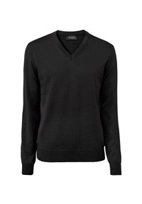 LINE V-AUSSCHNITT - Jersey de punto - anthrazit