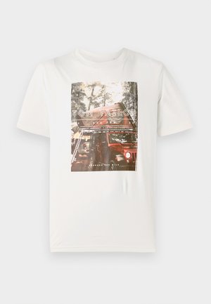 TOM TAILOR PHOTO PRINT - Print T-shirt - gardenia white