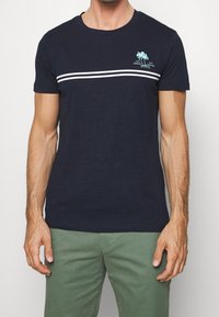 TOM TAILOR DENIM Triko s potiskem - dark blue