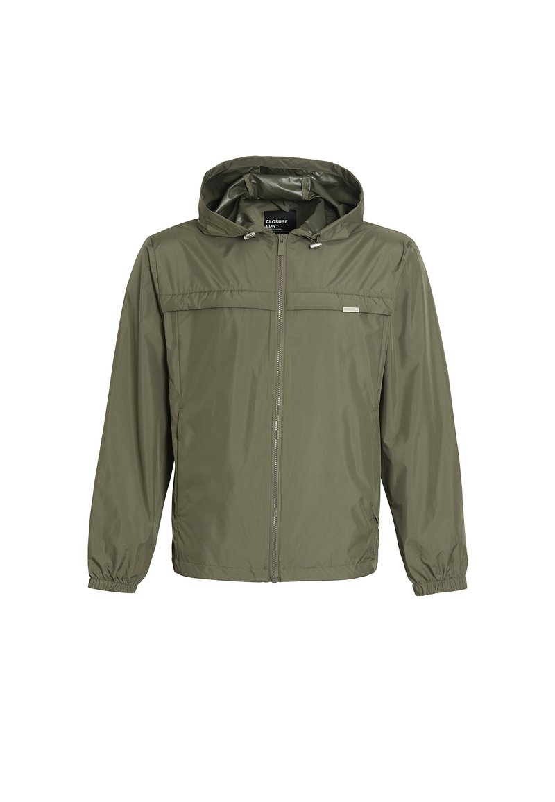 CLOSURE London Windjack olijfgroen