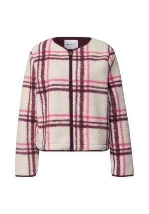 Street One, TEDDY-JACKE MIT RUNDHALS UND KAROMUSTER - Veste polaire - rustic rouge