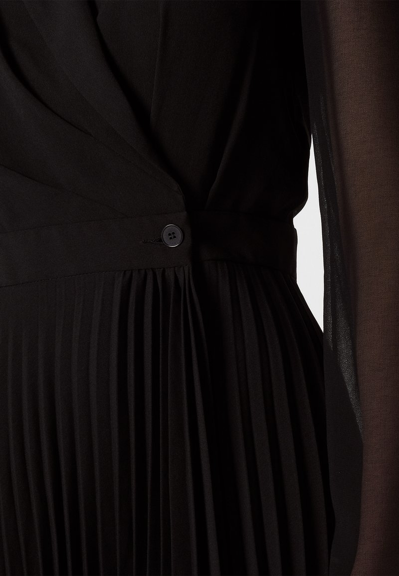 knee length dresses for ladies SANDRO Pearl-Trim Midi Dress