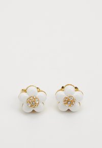 DAISY STUD EARRINGS - Earrings - gold-coloured/white