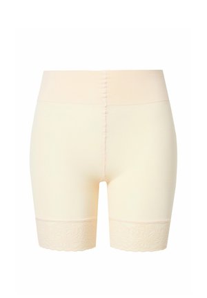 Ulla Popken, LACE TRIM STRETCH-FIT BIKE SHORTS - Short - pale apricot