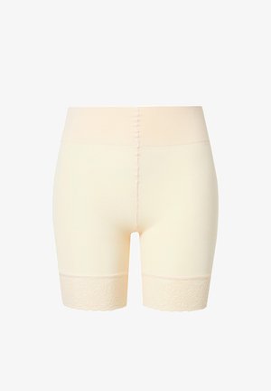 Ulla Popken, LACE TRIM STRETCH-FIT BIKE SHORTS - Short - pale apricot